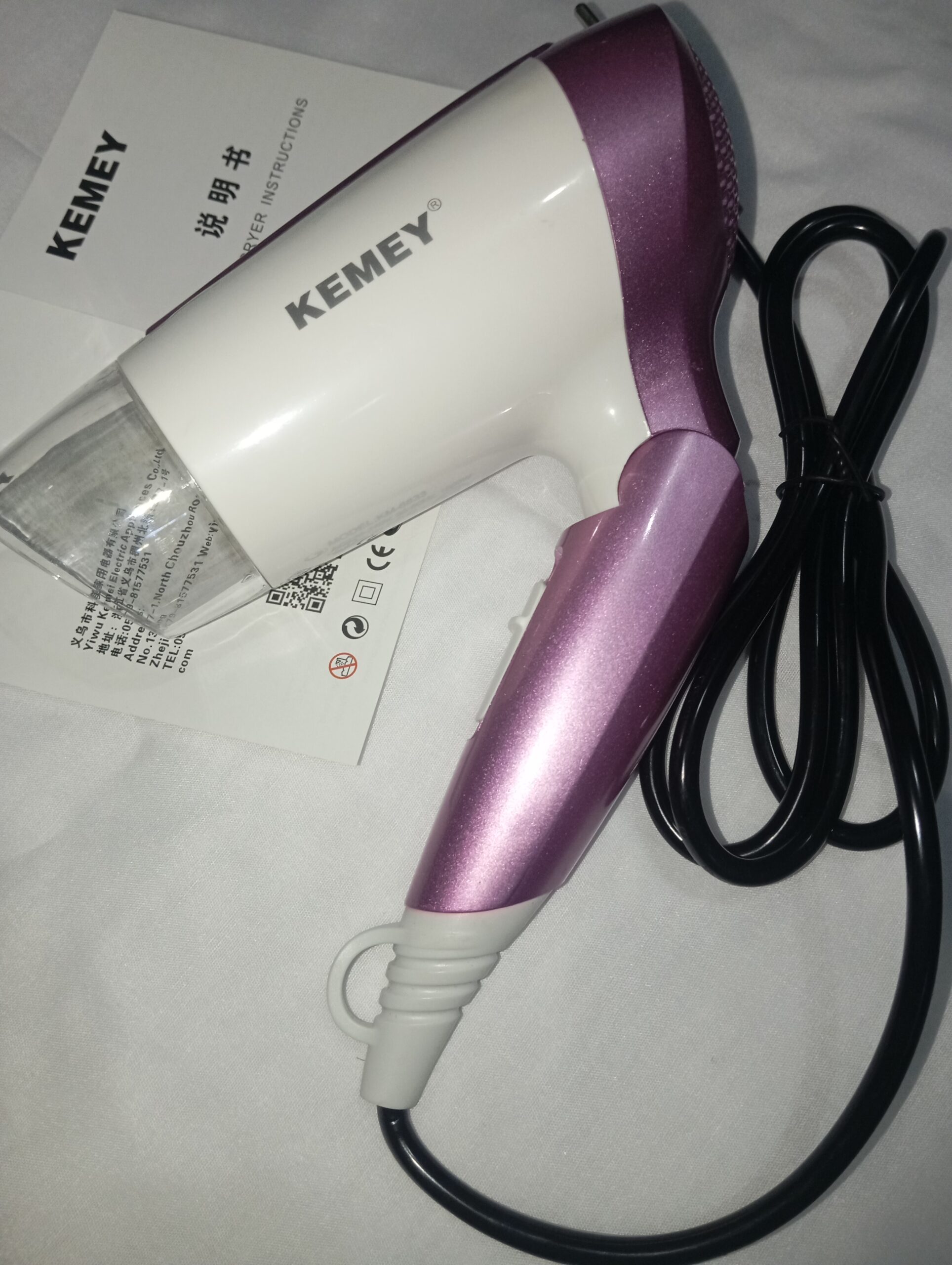 KEMEY KM-6833 Hair Dryer | 1600W - Image 2