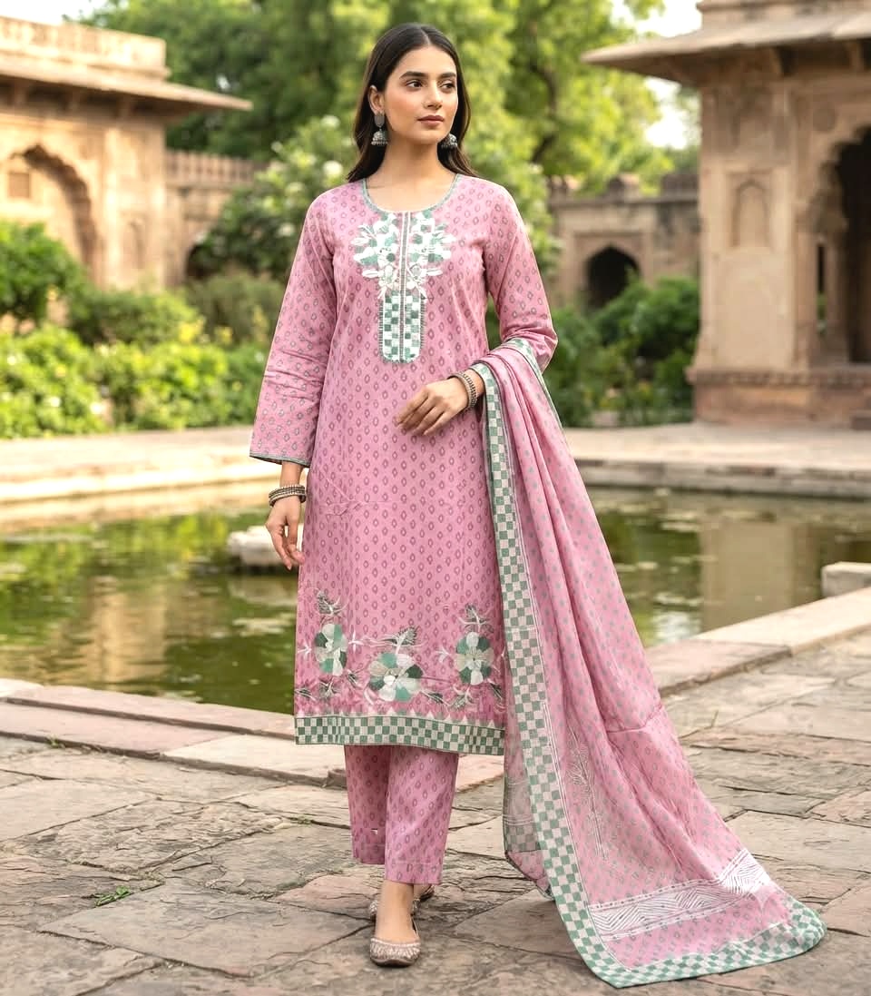 Embroidery Readymade Three Piece - Image 2